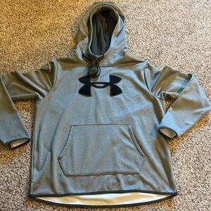 Under Armour Black and White Fleece Hoodie